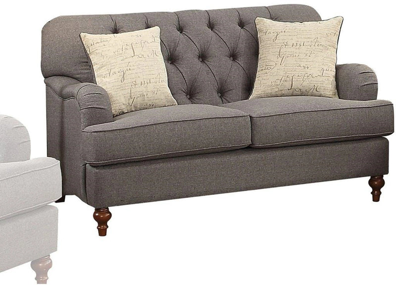 Acme Furniture Alianza Loveseat in Dark Gray 53691
