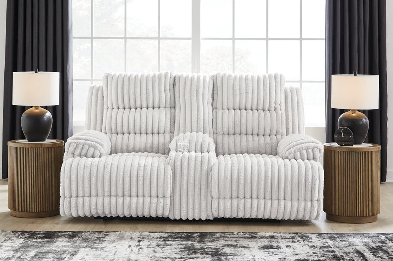 Rhines Falls Power Reclining Loveseat with Console