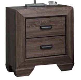 Acme Lyndon Nightstand in Weathered Gray Grain 26023