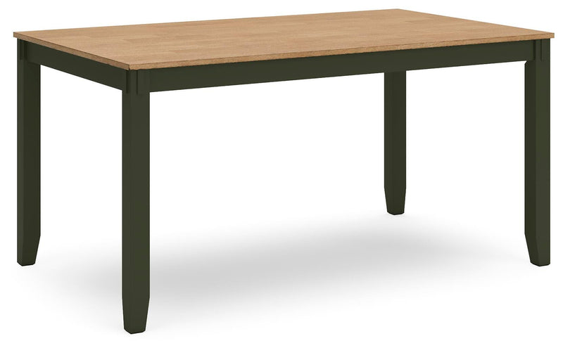 Gesthaven Dining Table with 4 Chairs and Bench (Set of 6)