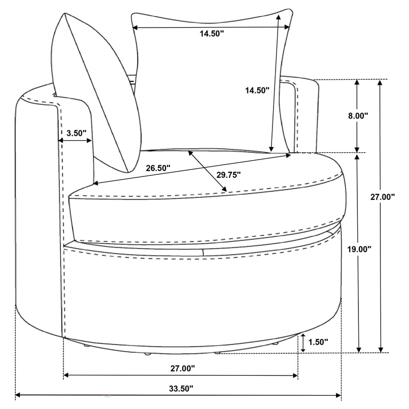 Debbie Swivel Accent Chair