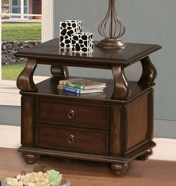 Acme Amado End Table in Espresso 80012